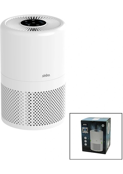 Hava Temizleme Cihazı Otomatik Fan 3 Kademe Filtreleme LED Aydınlatma Sessiz Uyku Mod SAP-5507 (4887)