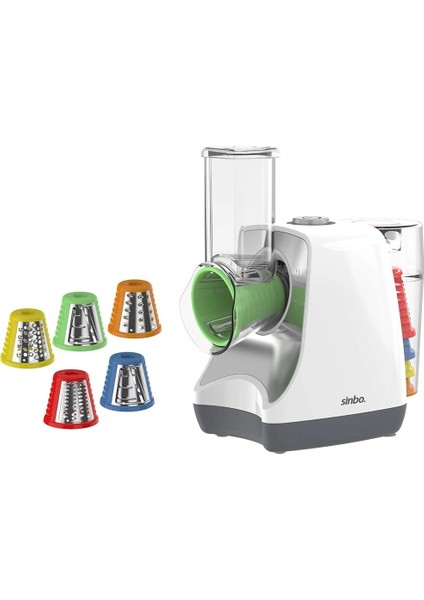 5in1 Otomatik Meyve ve Sebze Doğrayıcı Makine Kalın Ince = Rende - Dilimleme - Öğütücü 150W SHB-7505 (4887)