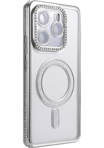 Nrzsnt Newface Xiaomi Redmi Note 14 4g Joke Simli Magneticsafe Kılıf - Gümüş modelleri