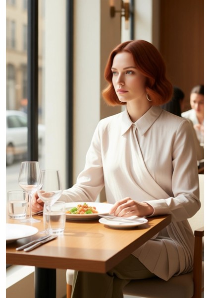 Kadın Düz Dokuma Kruvaze Gömlek Fonksiyonel Dayanıklı Kaliteli Konforlu Estetik Premium Şık modelleri