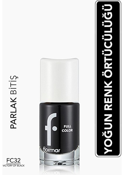 Color Ekstra Yoğun Pigmentli Oje FC32 Victory Of Black