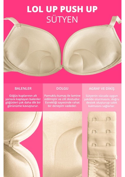 Lol Up Push Up Balenli Ten Sütyen modelleri
