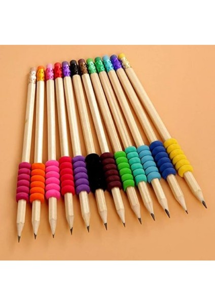 Kurşun Kalem Tutacağı Çocuk ve Yetişkinler Için Sünger Kalem Kavrama Silikon Koruyucu 1 Adet