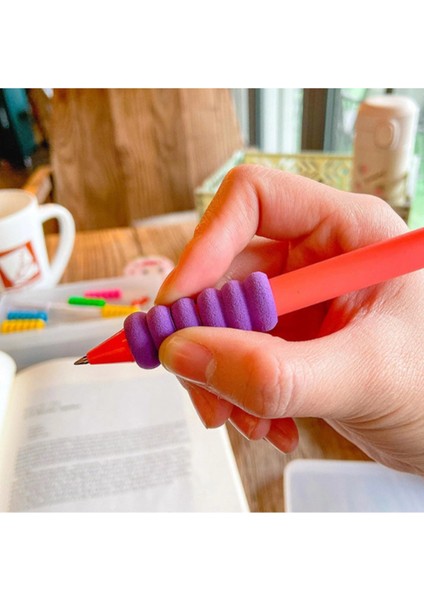 Kurşun Kalem Tutacağı Çocuk ve Yetişkinler Için Sünger Kalem Kavrama Silikon Koruyucu 1 Adet modelleri