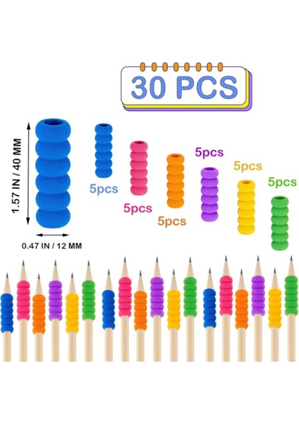 Kurşun Kalem Tutacağı Çocuk ve Yetişkinler Için Sünger Kalem Kavrama Silikon Koruyucu 1 Adet indirimleri