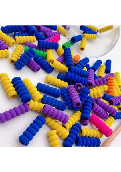 Kurşun Kalem Tutacağı Çocuk ve Yetişkinler Için Sünger Kalem Kavrama Silikon Koruyucu 1 Adet