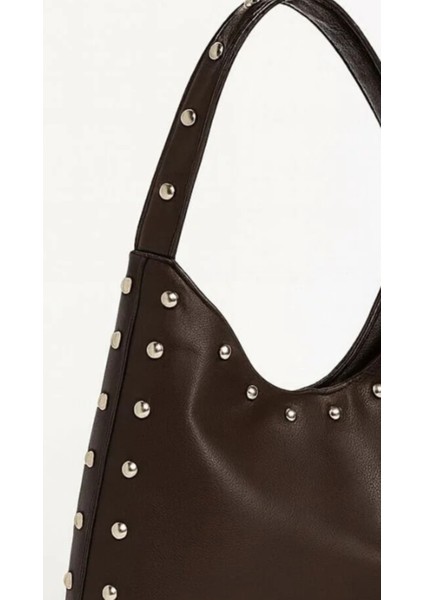 The Moiss Acı Kahve Drop Baskili El ve Omuz Çantasi modelleri