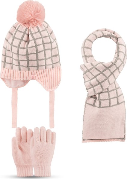 Kitti 25170-02 4-7 Yaş Atkı Bere Eldiven Set