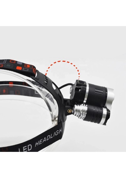 3 Başlıklı Şarjlı Kafa Feneri WT-256 fırsatları