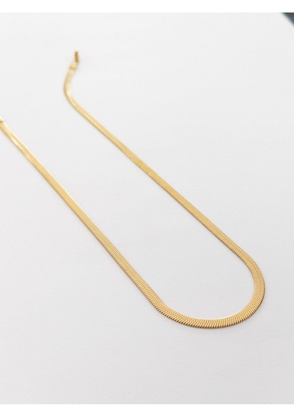 Çelik Italyan Kolye Gold 60CM