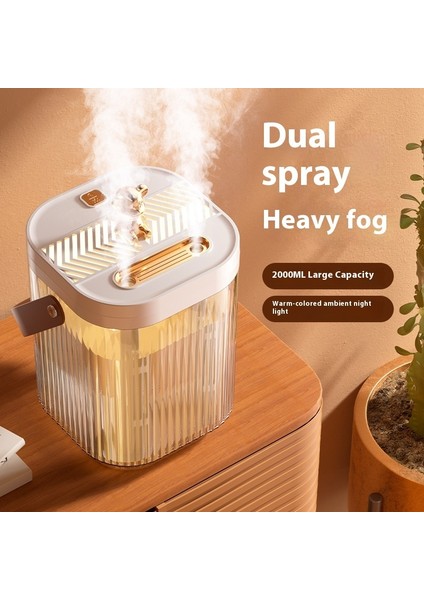 Büyük Boy Gece Lambası Özellikli Hava Nemlendirici Buhar Makinası Bebek Çocuk Yaşlı Odaları Için modelleri