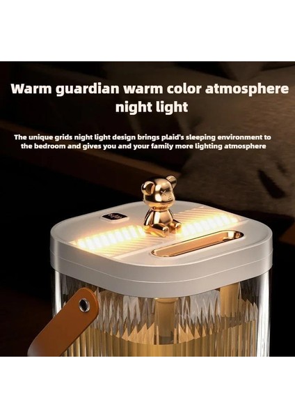 Büyük Boy Gece Lambası Özellikli Hava Nemlendirici Buhar Makinası Bebek Çocuk Yaşlı Odaları Için indirimleri