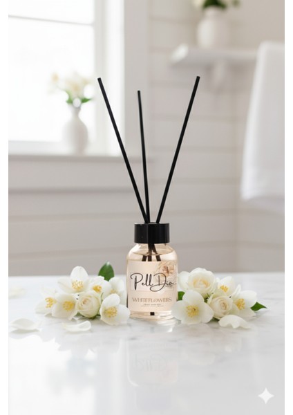4'lü Yasemin-Amber-Beyaz Çiçekler-Okyanus Eko Çubuklu Oda Kokusu - Kokulu Çubuk 4X50ML modelleri