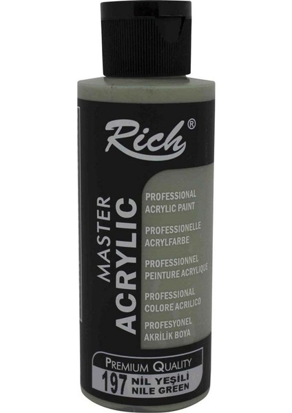 Rich Akrilik Boya Master 120 cc Nil Yeşili 120-197