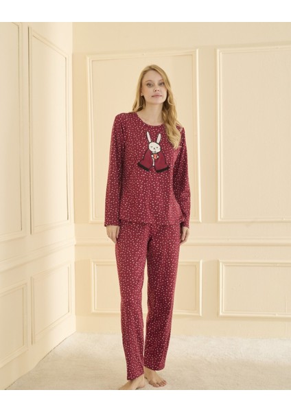 Sandy Uzun Kol Pijama Takımı 19104