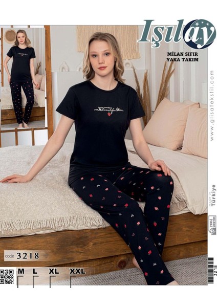 Milan Kısakol Altı Uzun Kadın Pijama Takım