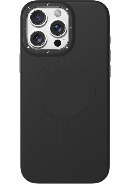 iPhone 16 Pro Uyumlu Kılıf M-Safe Şarj Özellikli Youngkit Morandi Serisi Kapak Siyah fiyatları