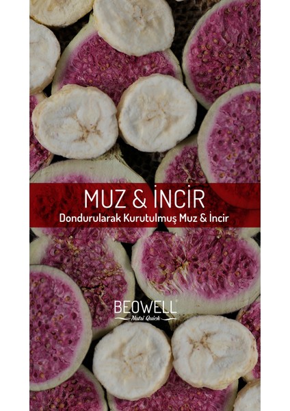 Nutri Quick – Freeze Dried Dondurularak Kurutulmuş Muz & Incir fiyatları