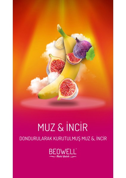Nutri Quick – Freeze Dried Dondurularak Kurutulmuş Muz & Incir