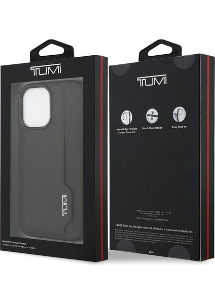 iPhone 17 Uyumlu Kılıf Tumı Orjinal Lisanslı Deri Dikey Kartlıklı Kapak Siyah