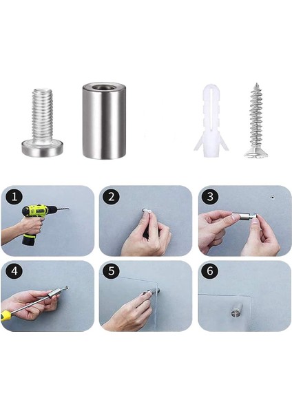 4 Adet Osena Lüx Tabela Vidası Metal Krom 20 mm Kod: 2510 modelleri