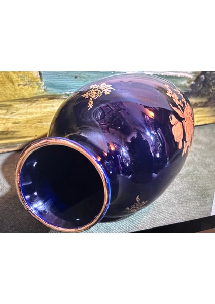 Fransız Limoges Vazo 17 cm Boyunda