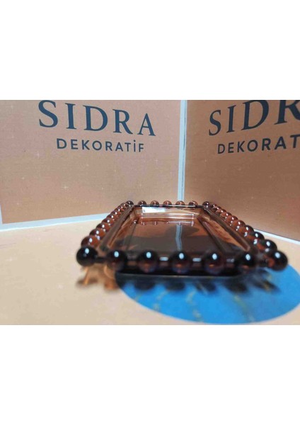 dekoratif çerezlik boncuk detaylı