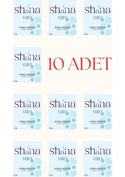 10'lu Sabun Dolap Ayakkabılık ve Çekmece Parfümlü Kese Kokusu Oda Koku Kesesi