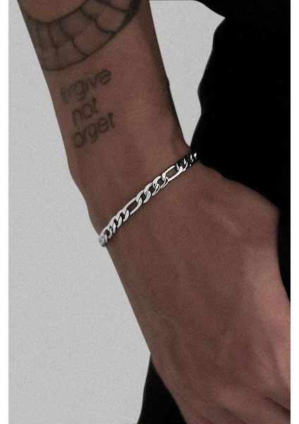 Figaro Paslanmaz Çelik Bileklik Unisex Erkek Bayan Bileklik Zincir ACK06B-2 modelleri