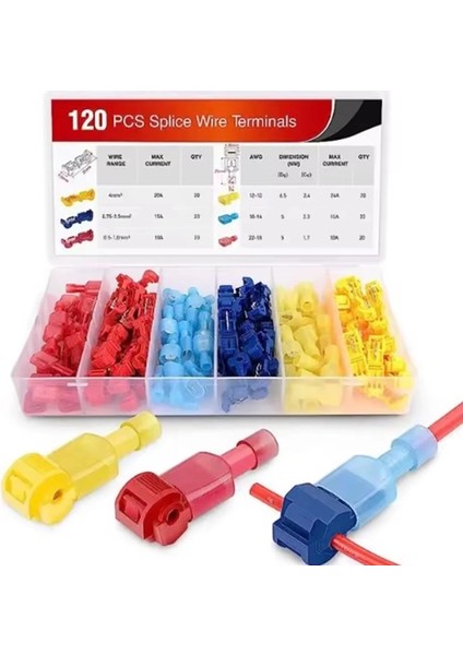 MR-274D Kutulu Sıyırmasız Kablo Ekleme Terminali Seti 120 Parça