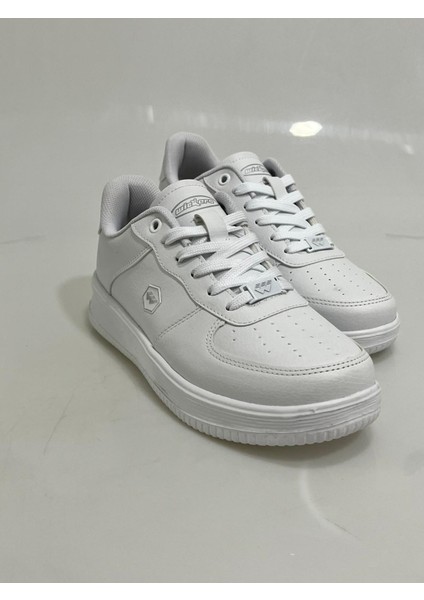 2542 Wickers Beyaz-Beyaz Poli Taban Bayan Spor Ayakkabısı