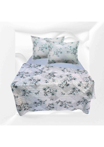 Ç.KIŞILIK%100PAMUKLU(200X225 Nevresim)Lastikli Çarşaf 180X200X30(FERMUARLI Yastık Kılıfı 50X70