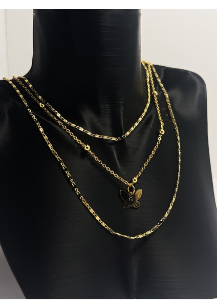 Kelebek Detaylı Altın Kolye fiyatları