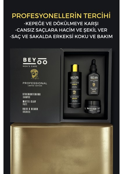 Erkek Saç ve Sakal Bakım Seti – Güçlendirici Şampuan + Mat Şekillendirici + Argan Özlü Sakal Yağı fiyatları