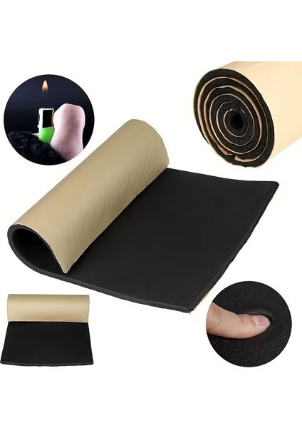 Araç Oto Yalıtım Kauçuk Esaslı Yapışkanlı 6mm 50CM x 100CM Yalıtım Malzemesi