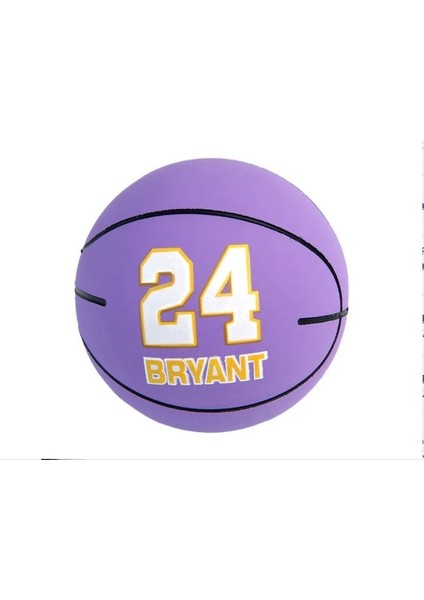 Yükseğe Zıplayan Top 1 Adet Moon Ball Nba Desenli James Kobe 7cm