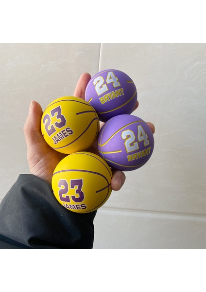 Yükseğe Zıplayan Top 1 Adet Moon Ball Nba Desenli James Kobe 7cm fiyatları