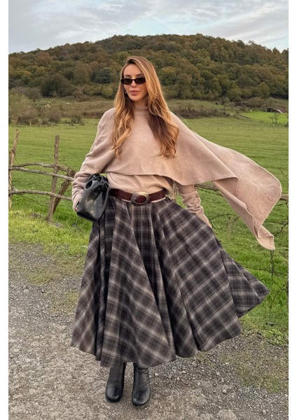 Vizon Atkı Detaylı Triko Kazak - 98073