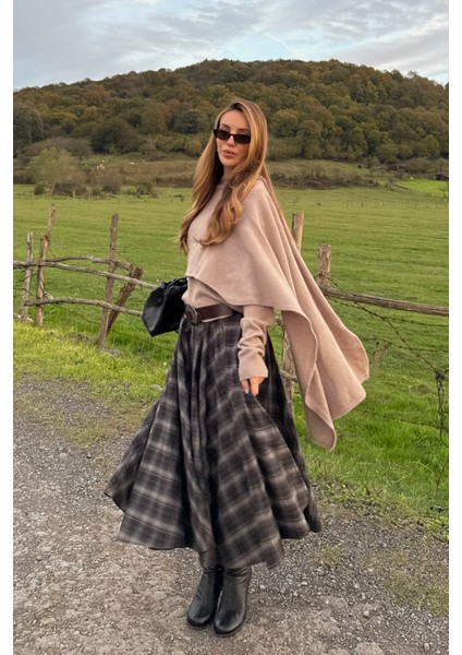 Vizon Atkı Detaylı Triko Kazak - 98073 modelleri