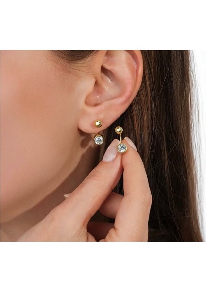 Tasarım Altın Küpe