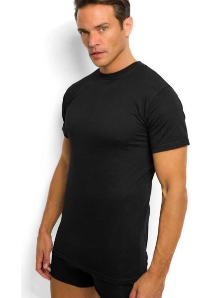 111 Erkek Sıfır Yaka Yarım Kol Fanilya Atlet