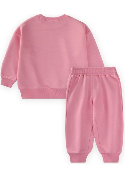 Kiraz Baskılı Sweatshirt Takım 2-10 Yaş Pembe fiyatları