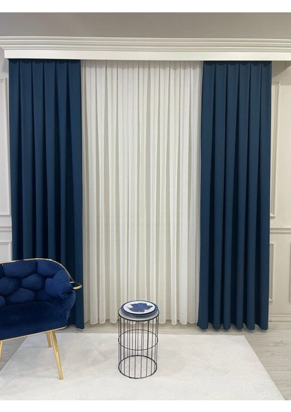 Keten Laciver Rengi 1/2,5 Normal Pile Kalın Tek Kanat Fon Perde indirimleri