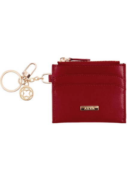 Kırmızı Aker Zincir Kartvizit KRTVZT30005