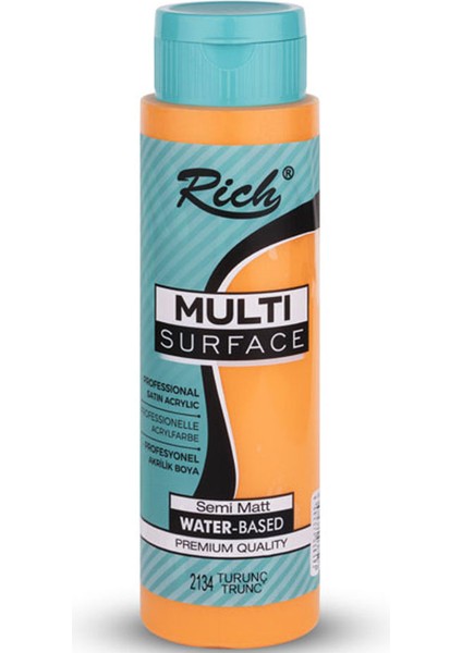Rich Akrilik Boya Multi Surface 500 cc Turunç 500-2134