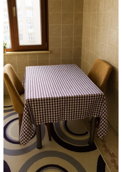 170X170 Pöti Kareli Masa Örtüsü – Günlük Kullanıma Uygun, Şık ve Pratik