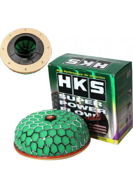 Hks Hava Filtresi Tuning Mantar Krom-Yeşil 19,5 x 9 cm (Giriş: 76MM) fiyatları