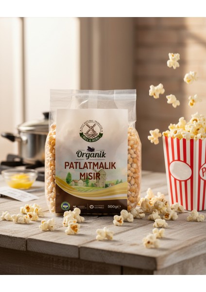 Organik Patlatmalık Mısır (Cin Mısır) 500 G