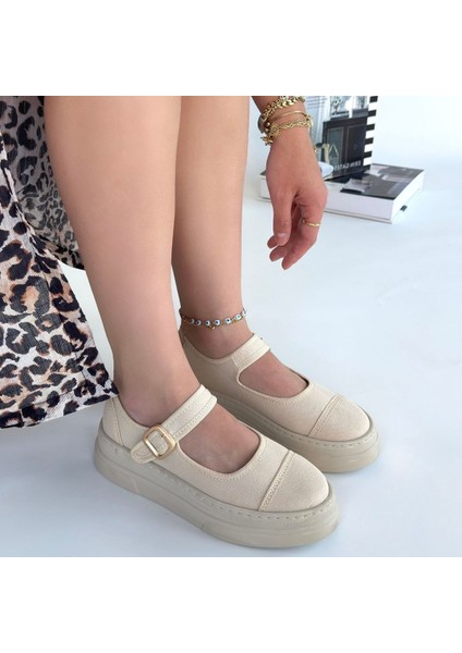 Lunni Bej Keten Spor Ayakkabı - Lisinya fırsatları