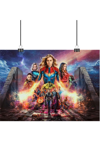 Avengers Endgame Poster2 - Retro Duvar Dekoru